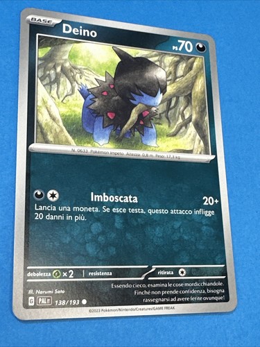 Deino 138 193 carta pokemon - 138/193,