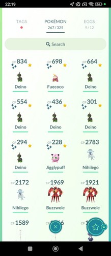 Shiny deino fuecoco - deino, x6,