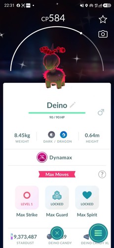 Shiny dynamax deino - dynamax,