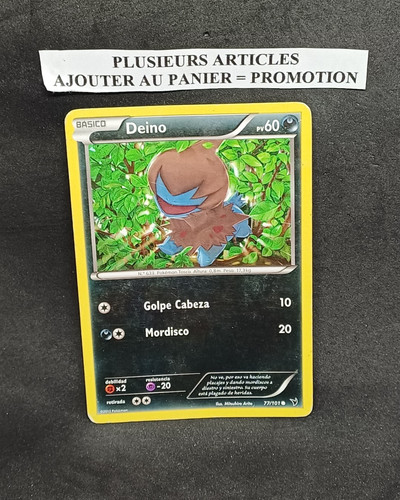 Carte pokemon deino 101 - pokemon,