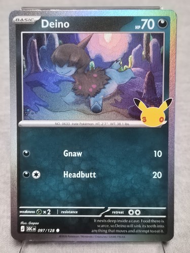 Pokémon tcg deino holo - pokémon,
