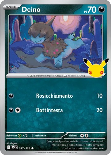 Deino 097 128 pokémon - 097/128,