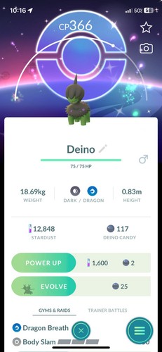 Shiny deino coms - coms, sfondo💥