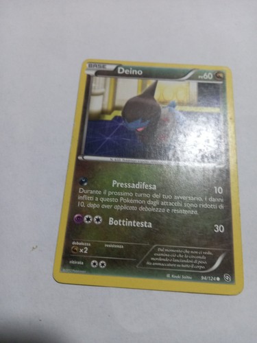 Carta pokémon deino stirpe - deino,