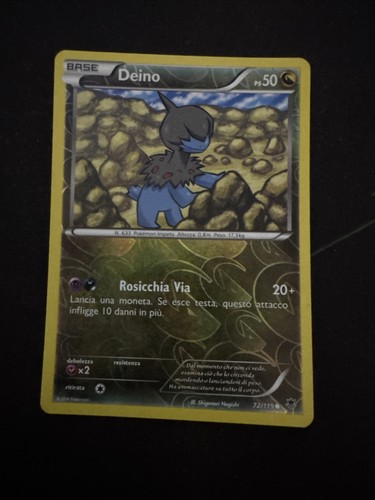 Carta pokemon deino - deino, 72/119