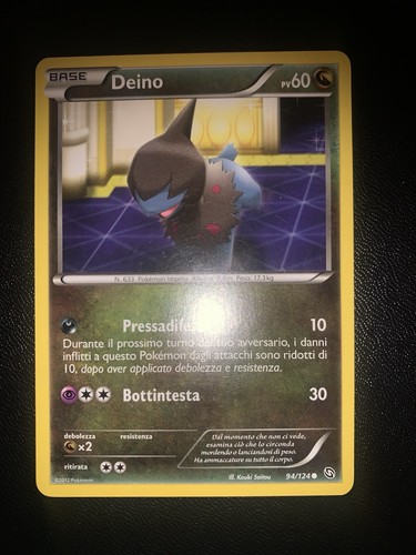 Carta pokemon deino stirpe - deino,