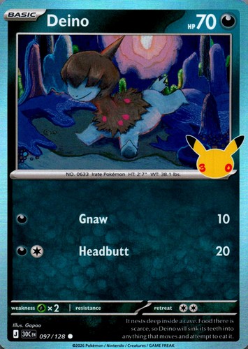 Pokémon deino - deino, 30°