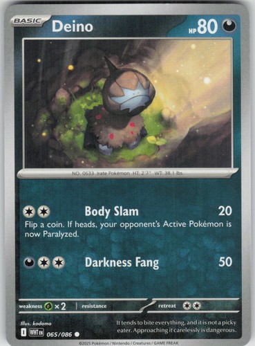 Pokemon deino 065 086 - pokemon,