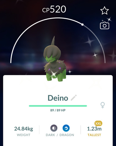 Shiny xxl deino - deino, 🐉