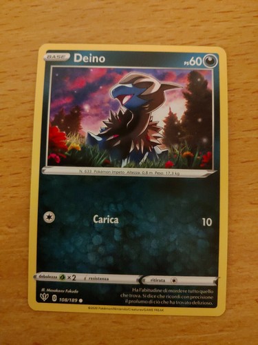 Pokemon deino fiamme oscure - deino,